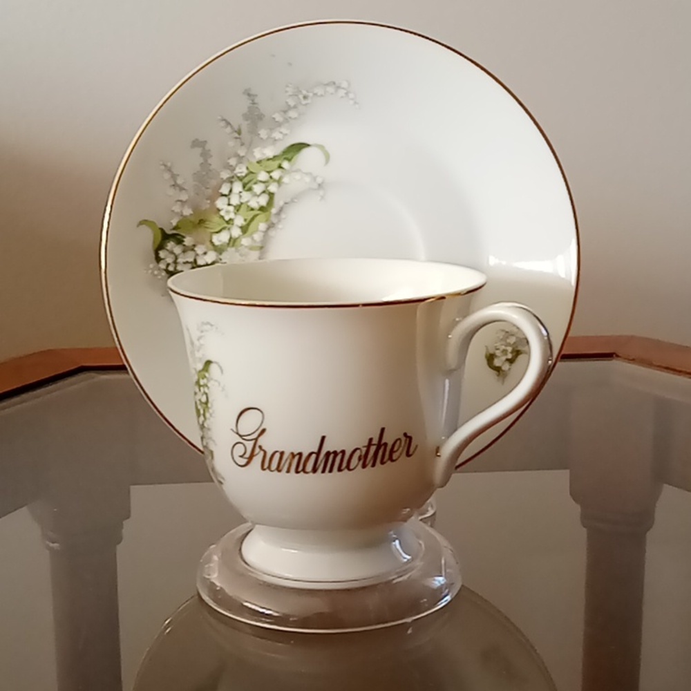 Vintage Grandmother Teacup and Saucer Set